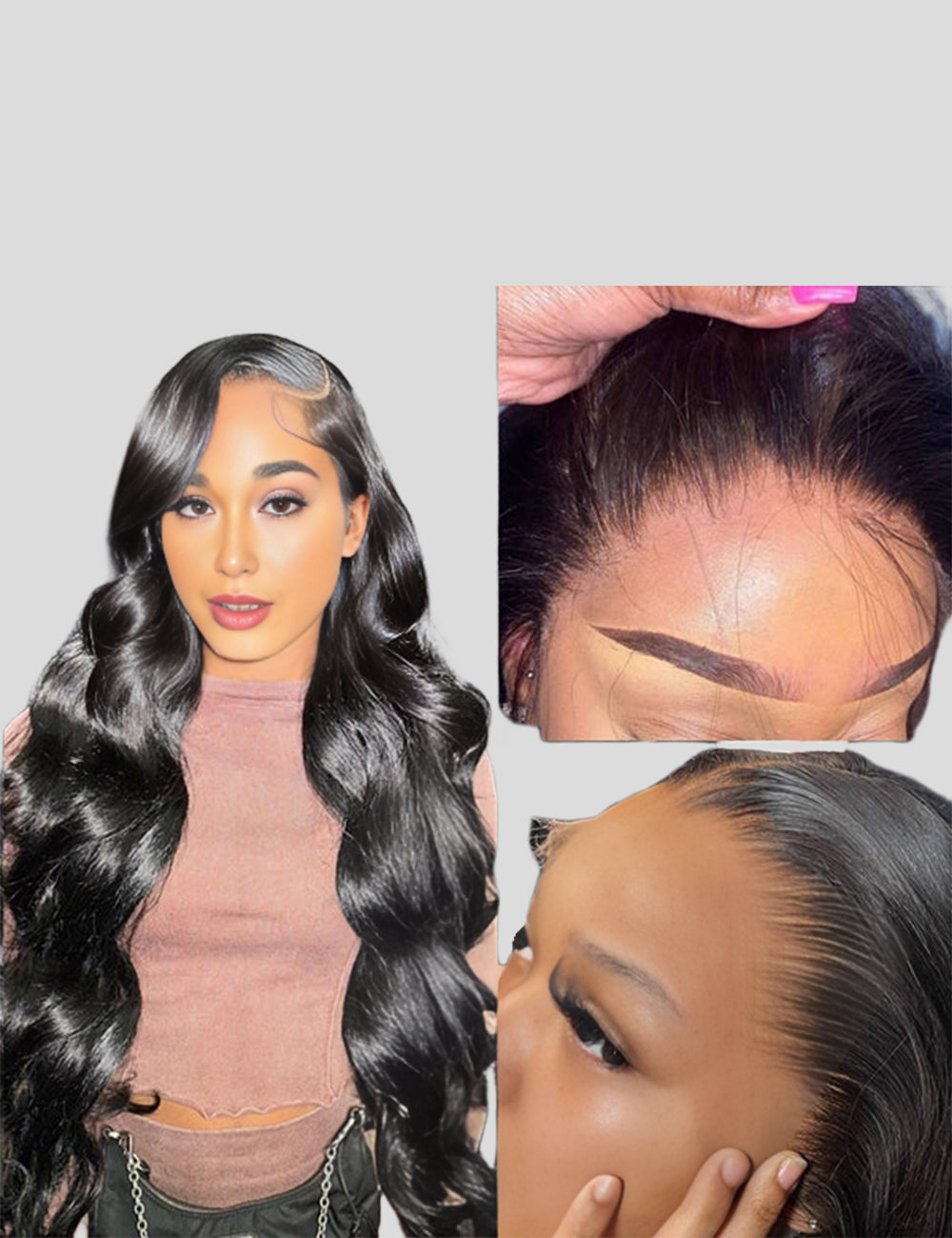 【HD Invisible Lace】Body Wave 13x6 HD Lace Frontal Hair Wigs Hair Invisible Thin Lace 100% Human Hair Wigs-1