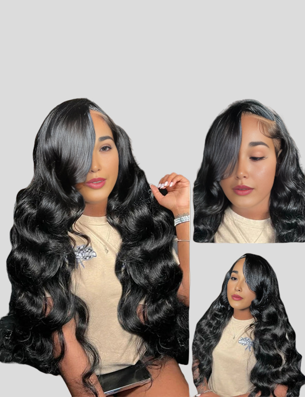 【HD Invisible Lace】Body Wave 13x6 HD Lace Frontal Hair Wigs Hair Invisible Thin Lace 100% Human Hair Wigs-2