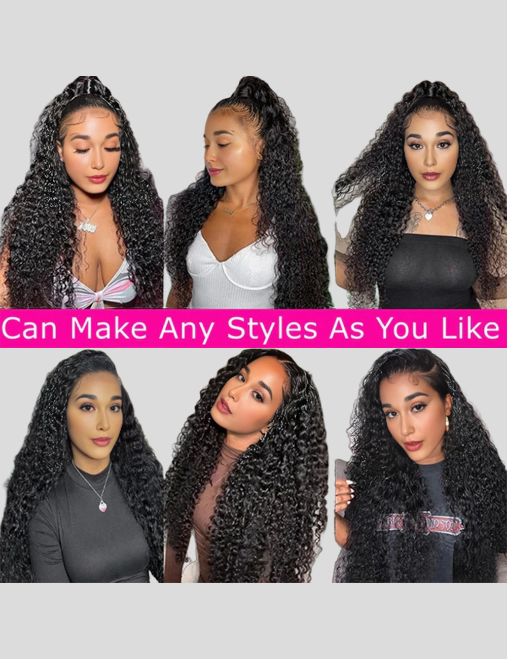 【HD Invisible Lace】Long Deep Wave 13*6 HD Lace Frontal Wig Hair 180% Density Glueless Wigs With Baby Hair-8