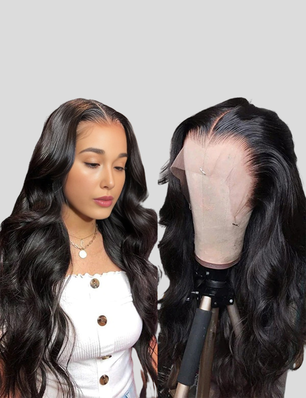 HD Lace Front Wigs Body Wave Human Hair Wigs Invisible Lace Wig with Baby Hair 32 Inch-2