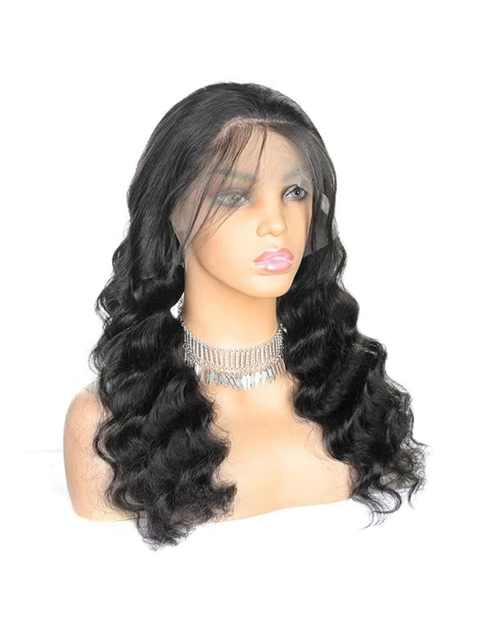 Hair Glueless Wigs Transparent Loose Deep Wave Wig Lace Frontal Closure Wig-2