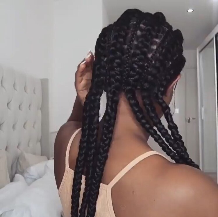 100% Hand-Braided Full Lace Box Braid Wig