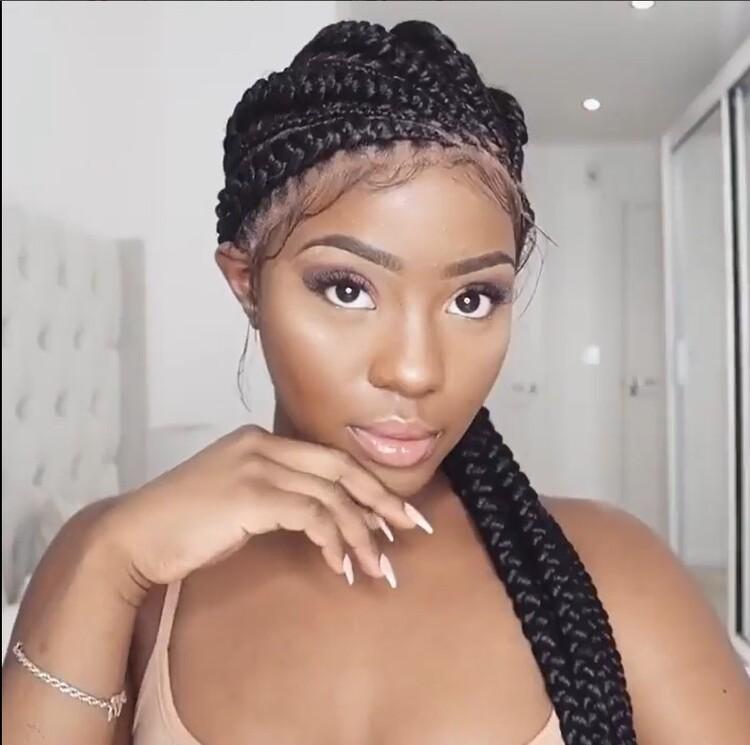 HOT SALE 100% Hand-Braided Full Lace Box Braid Wig