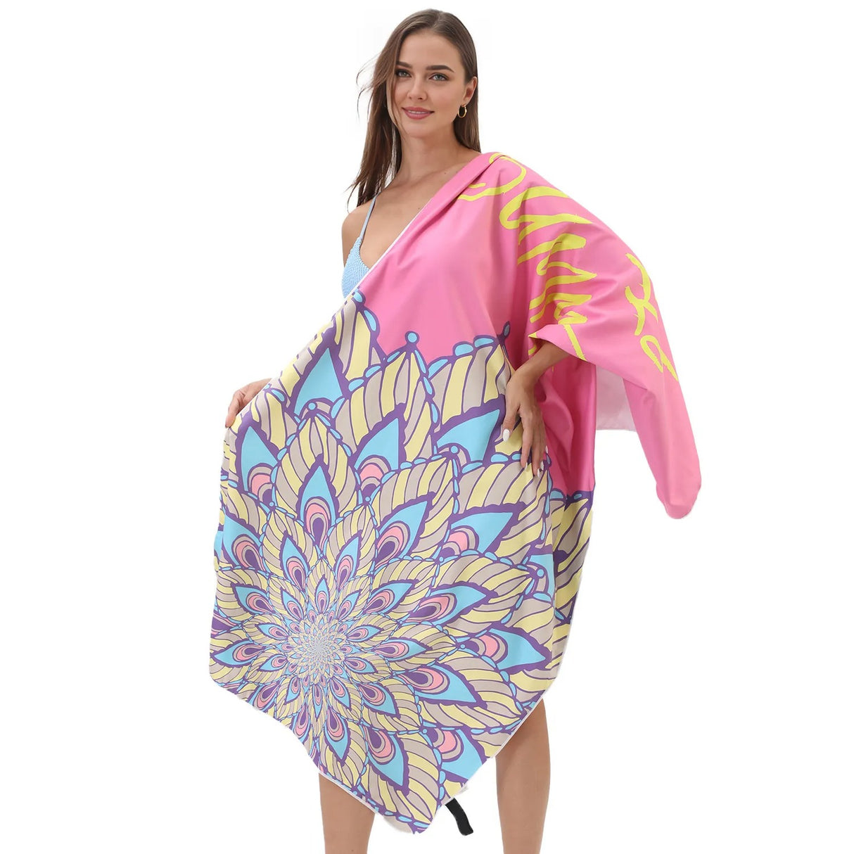 Hello Summer Double-faced Fleece Quick-drying Beach Towel | PRUSES-2