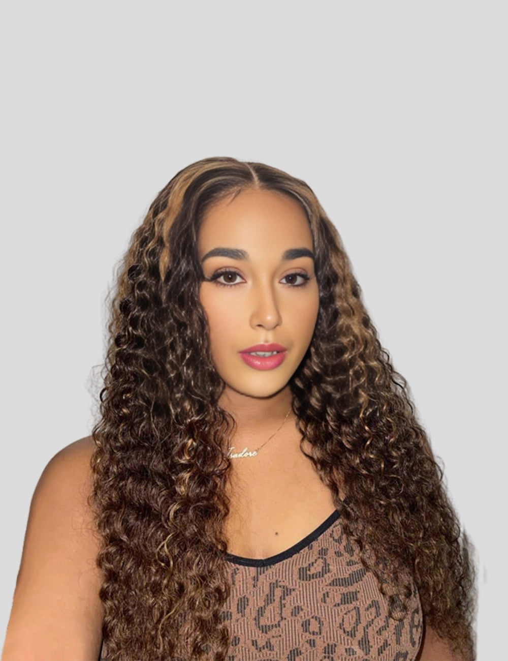 Honey Blonde Deep Wave Wig P4/27 Highlight Lace Front Wigs Peruvian Human Hair Wigs 30 Inch-2