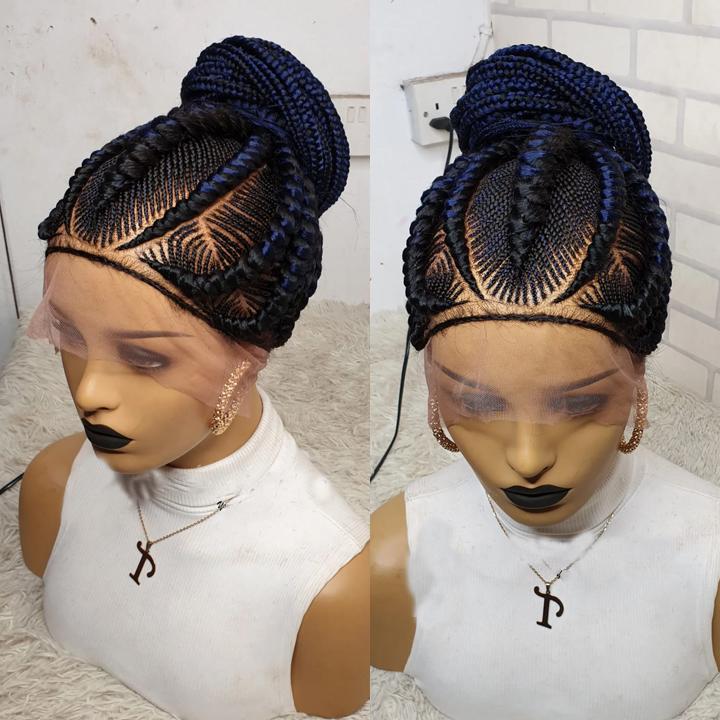 Hot Sale 100% Hand Braided ADUKE Cornrow Braided Wig