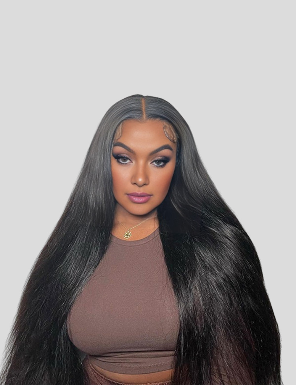 Invisible Knots 13x4 Lace Frontal Wig Pre Cut Wigs Straight Glueless Wigs With Baby Hair-1