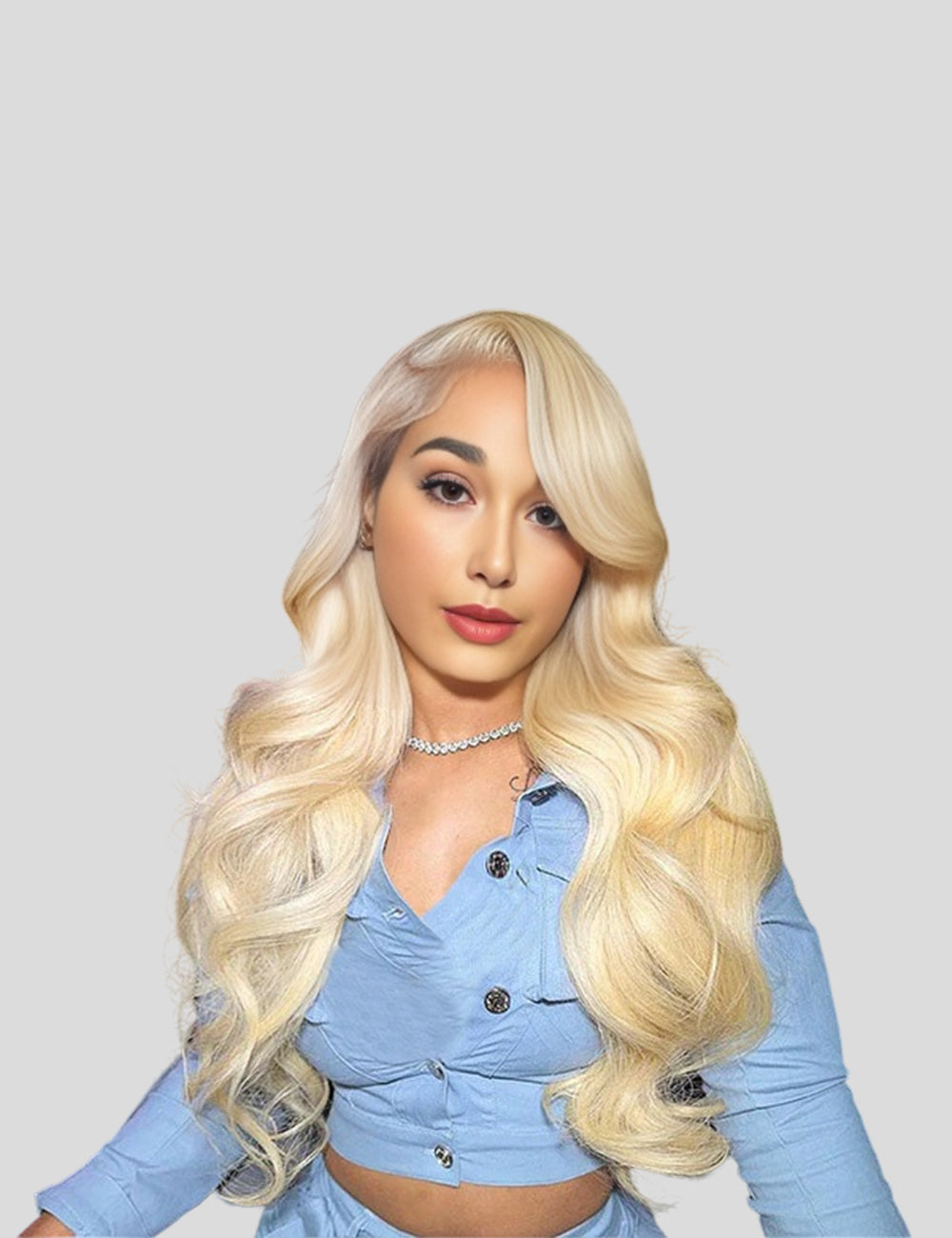 Invisible Knots 613 Honey Blonde Color Body Wave Glueless Wear And Go Wigs Pre Cut Lace-1