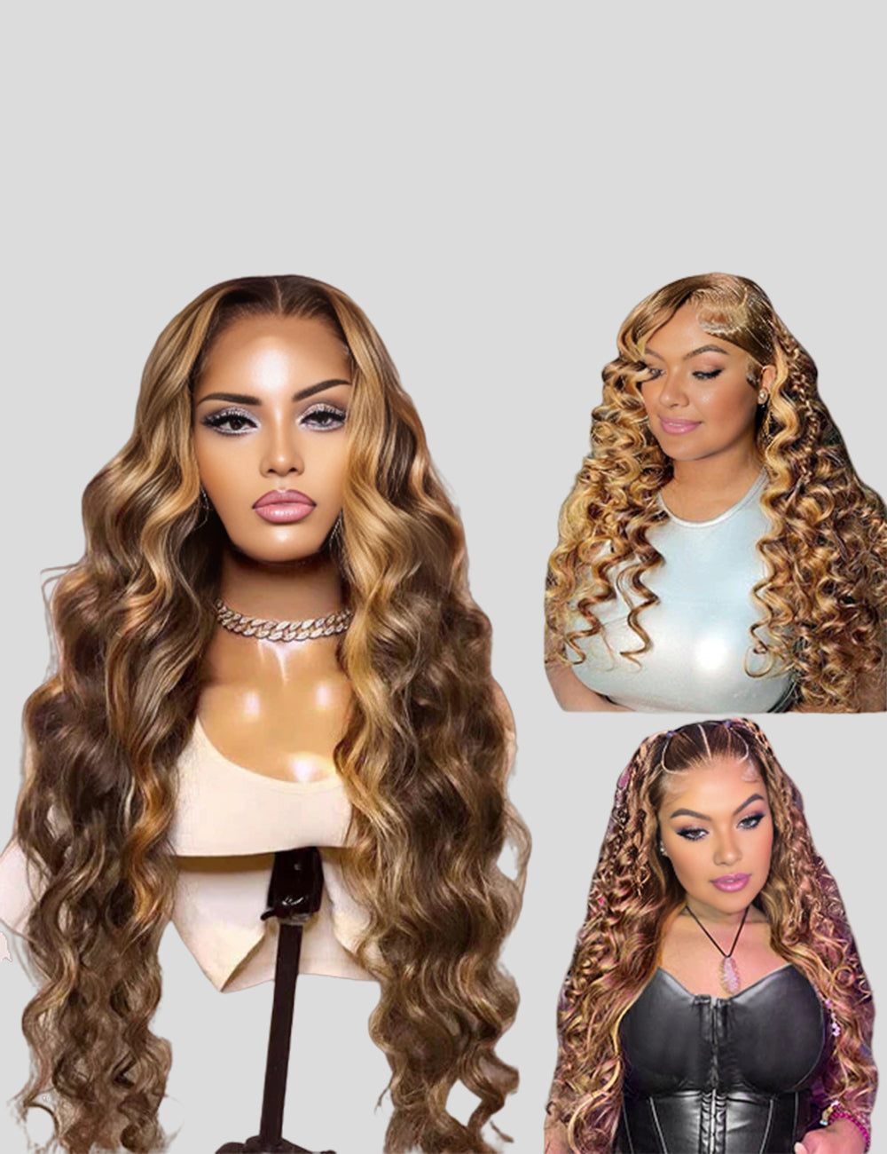 Invisible Knots HD Lace Highlighted P4/27 Wear Go Wigs Loose Deep Wave Glueless Human Hair Wigs Pre Plucked-1