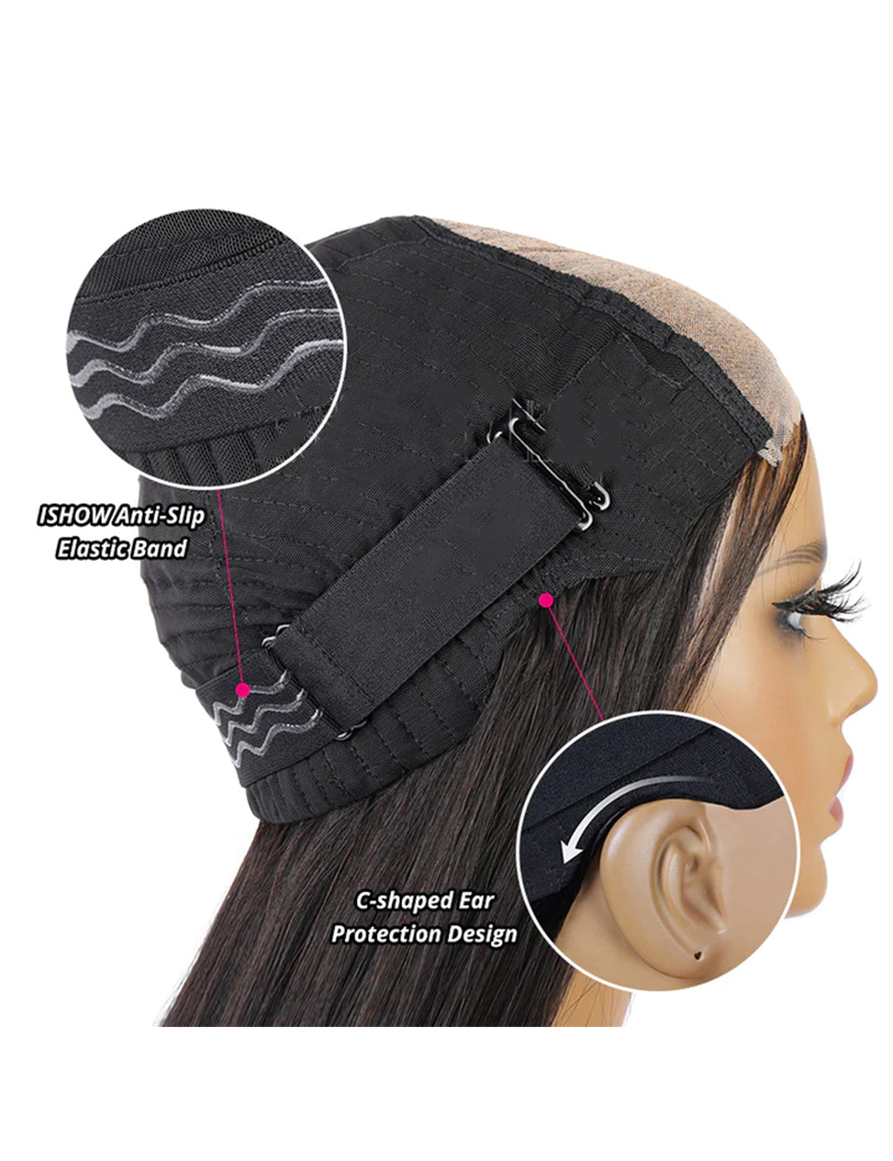 Invisible Knots Kinky Straight Human Hair Wigs Glueless Wigs Natural Hairline Pre Cut Wigs 5x5 HD Lace Closure Wig-3
