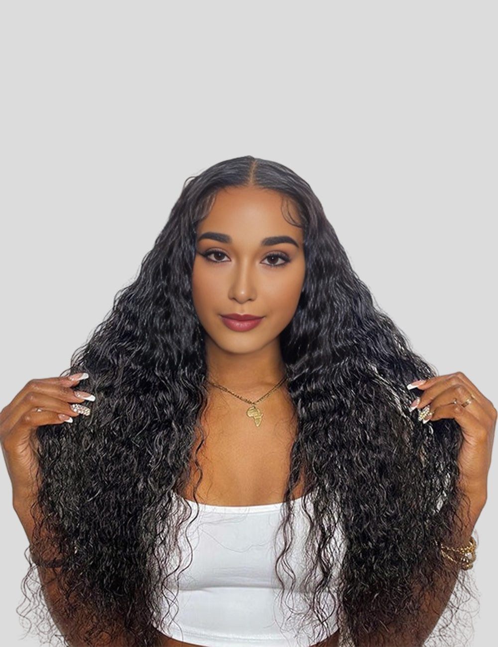 Invisible Knots Wear Go Glueless Wigs Water Wave Wig 13x6 Lace Frontal Wigs Pre Cut Wigs Beginner Friendly