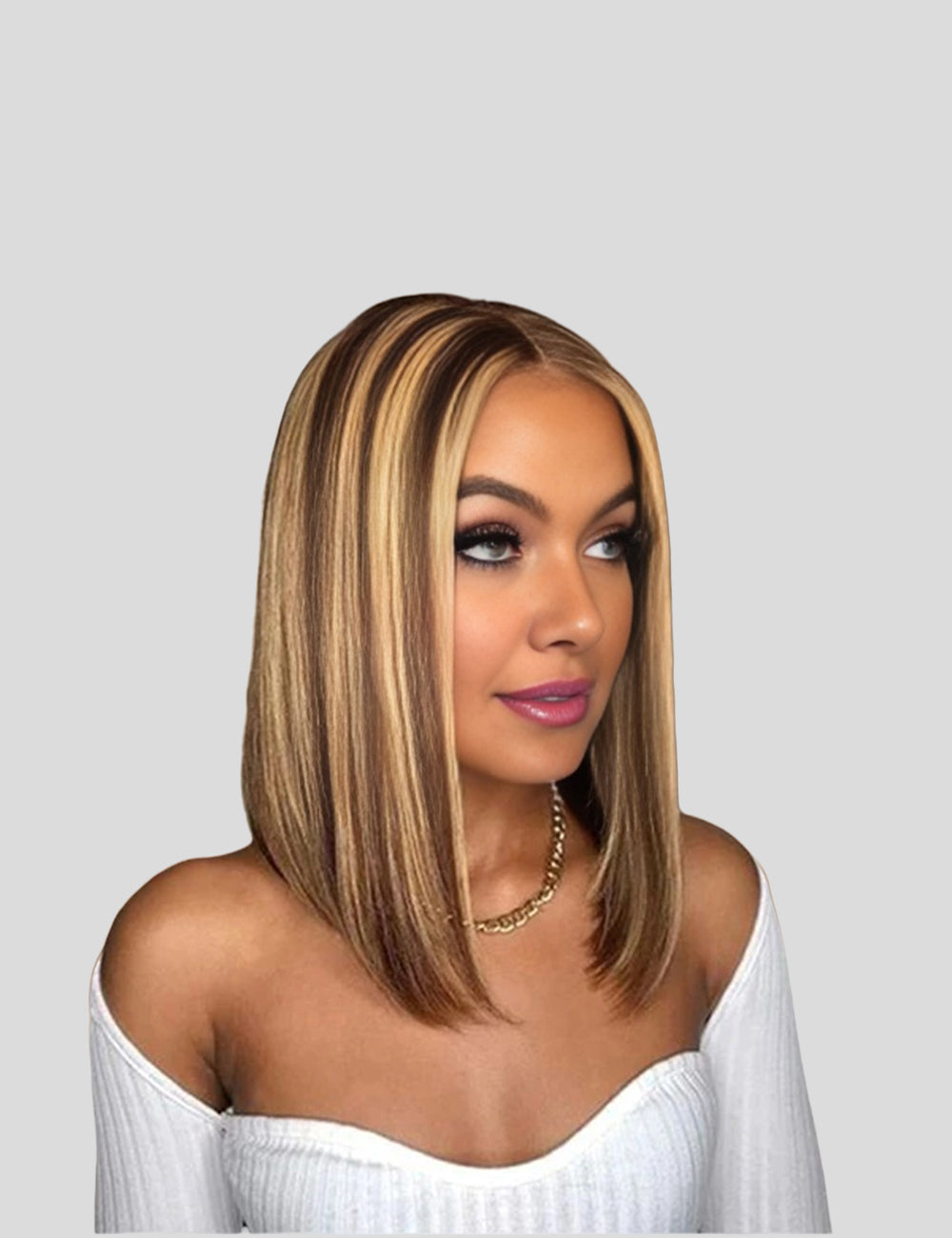 Invisible Knots Wear Go Straight Short Bob Wig Balayage P4/27 Highlighted 5x5 Lace Closure Wigs Pre Cut Wigs-2