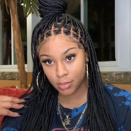 KNOTLESS BRAIDED WIG | MOST REALISTIC BRAID WIG