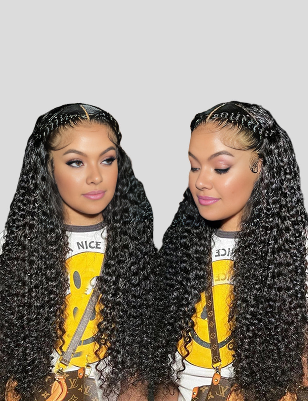 Kinky Curly Lace Front Wigs 13x4 Lace Frontal Wig Curly Hair HD Transparent Human Hair Wigs