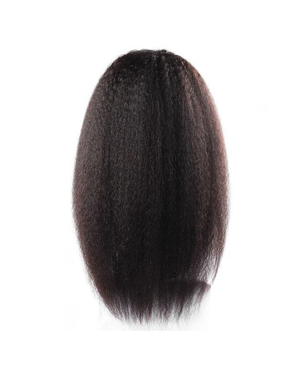 Kinky Straight Hair Wig Brazilian Yaki Human Hair Wigs 13x4 Lace Front Wig-4