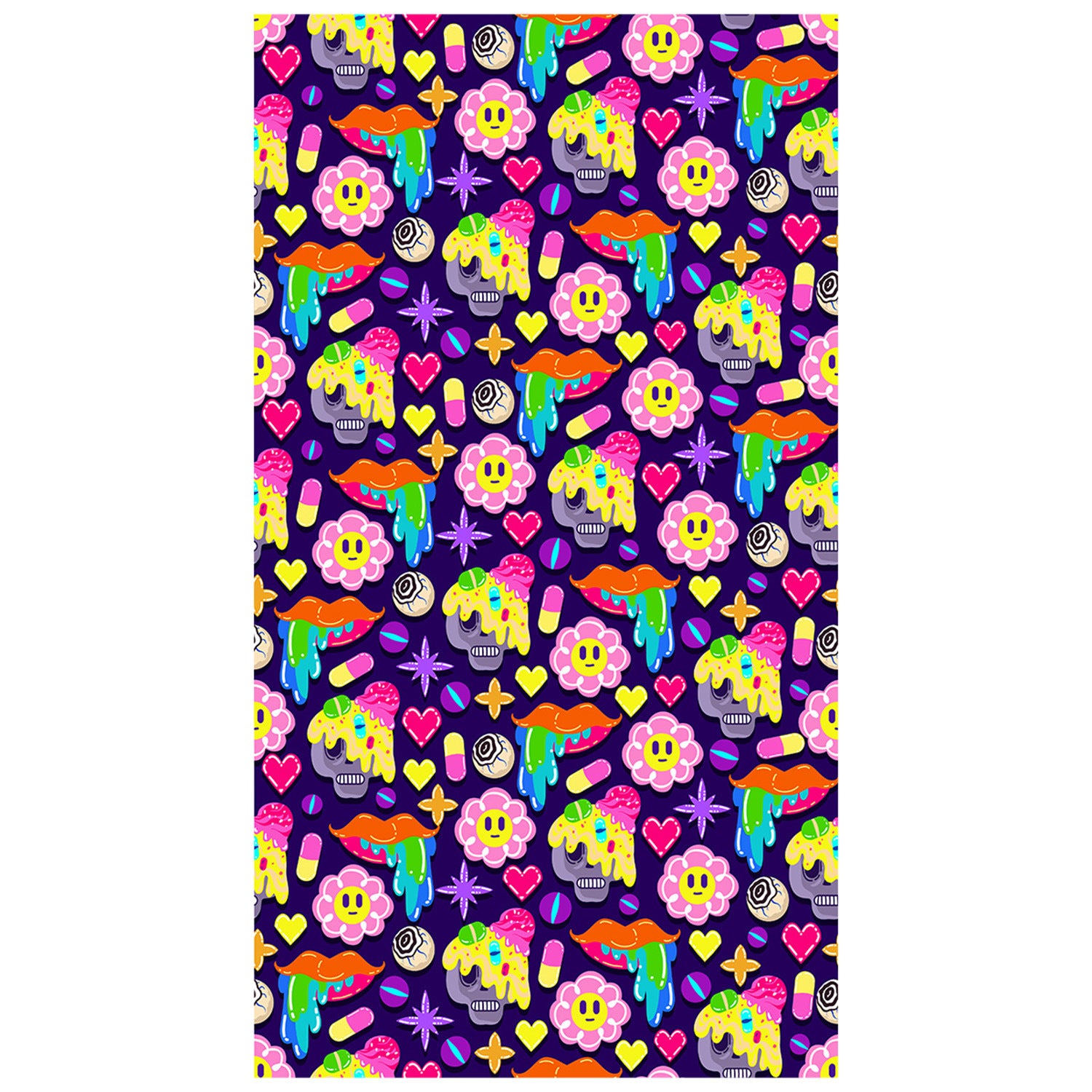 Lilac Turtle Print Beach Towel | PRUSES-7
