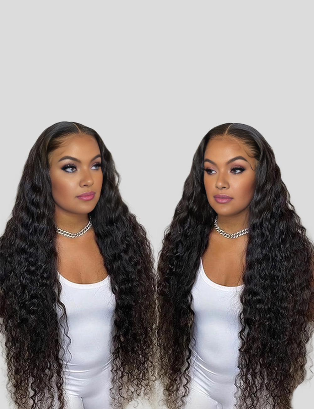 Long HD Undetectable 32" 34" 36" 38" 40" Glueless Human Hair Wigs, 180% Density 13x4 Straight Body Wave Loose Deep Wave Curly Lace Front Wig-1