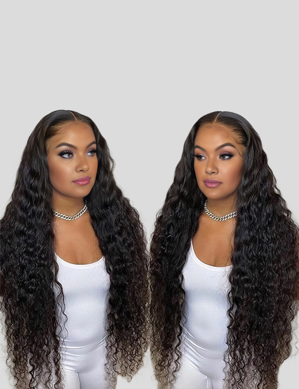 Long HD Undetectable 32" 34" 36" 38" 40" Glueless Human Hair Wigs, 180% Density 13x4 Straight Body Wave Loose Deep Wave Curly Lace Front Wig-10
