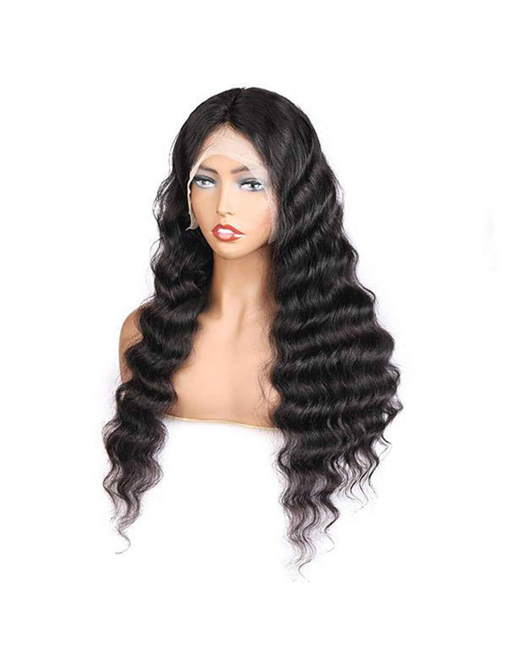 Loose Deep Wave Lace Front Wig 13x4 Lace Frontal Wig 200% Density HD Transparent Lace Wig Malaysian Remy Human Hair Wigs-2