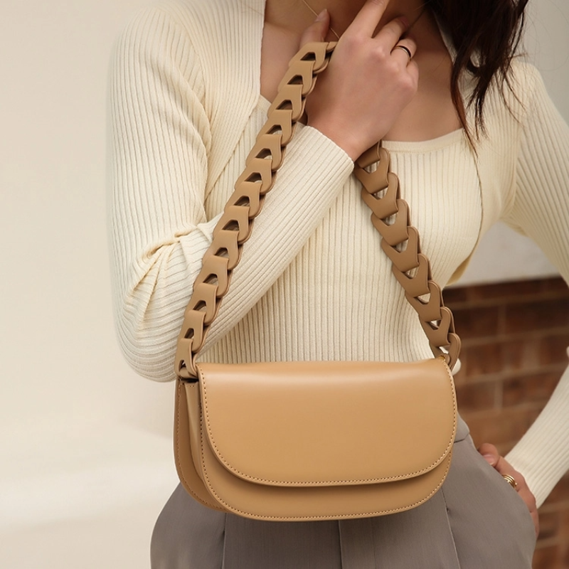 Nude_Genuine_Leather_Flap_Shouler_Bags_Purse_1