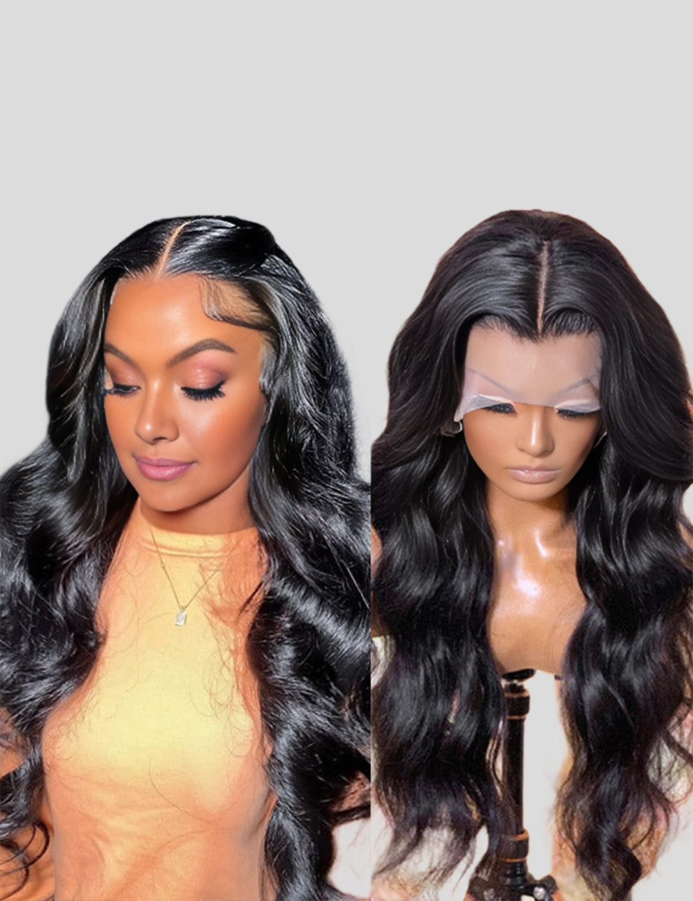 Overnight Shipping 13x4 Lace Frontal Wig Brazilian Body Wave Lace Front Human Hair Wigs-2