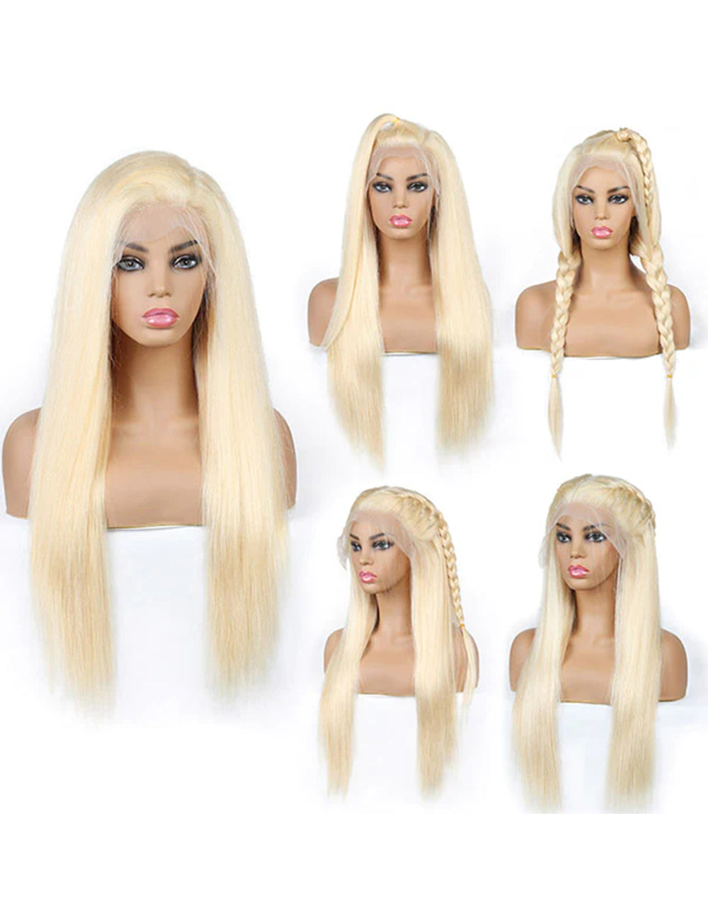 Overnight Shipping Honey Blonde Lace Front Wig 613 Blonde Wig 13x4 HD Lace Frontal Wig Straight Human Hair Wigs-8