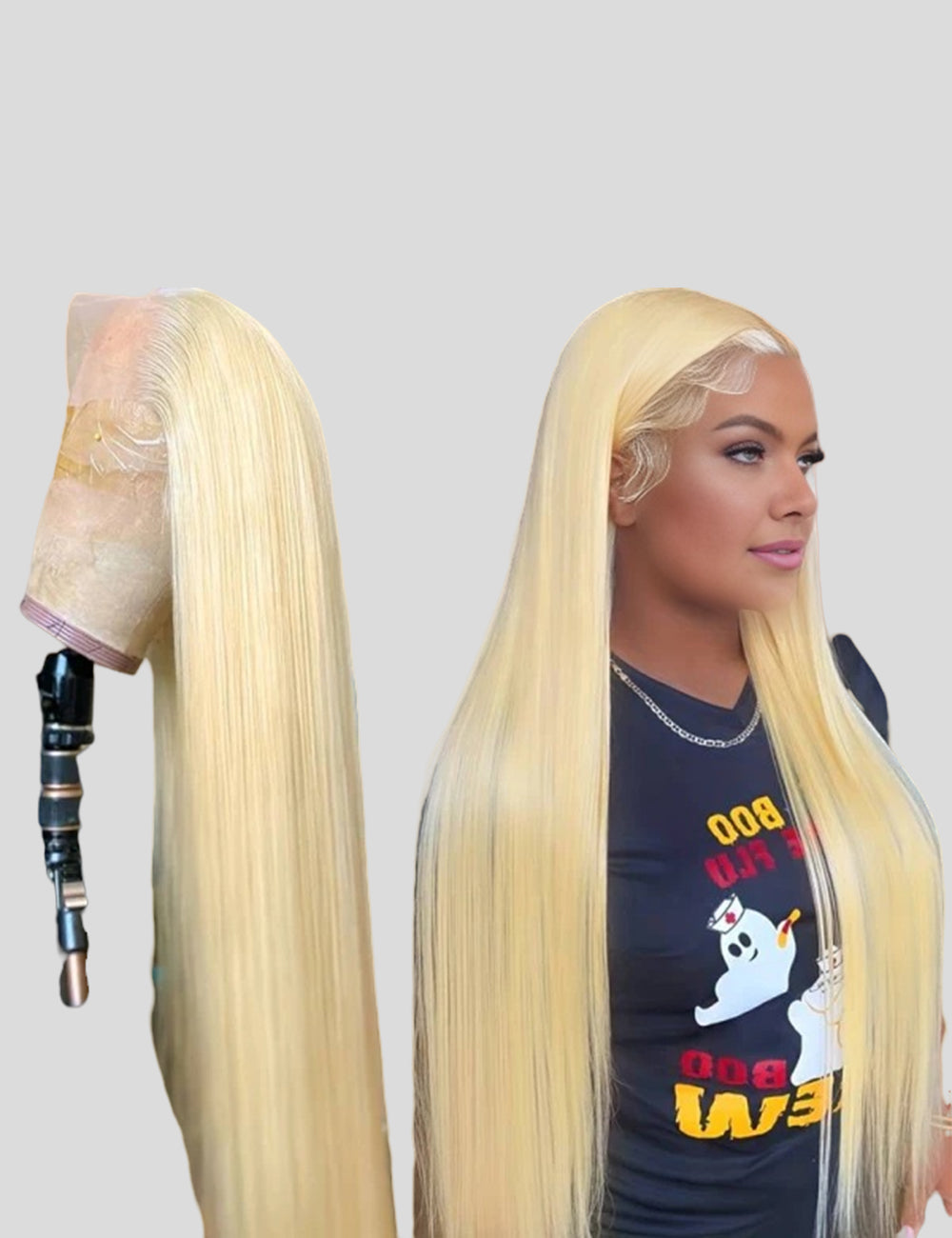 Overnight Shipping Honey Blonde Lace Front Wig 613 Blonde Wig 13x4 HD Lace Frontal Wig Straight Human Hair Wigs