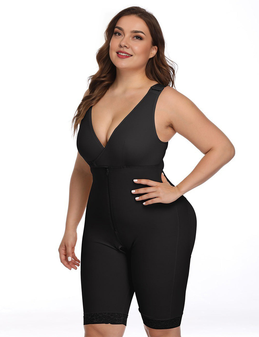 Plus Size Black Tummy Control Butt Lifter Shapewear