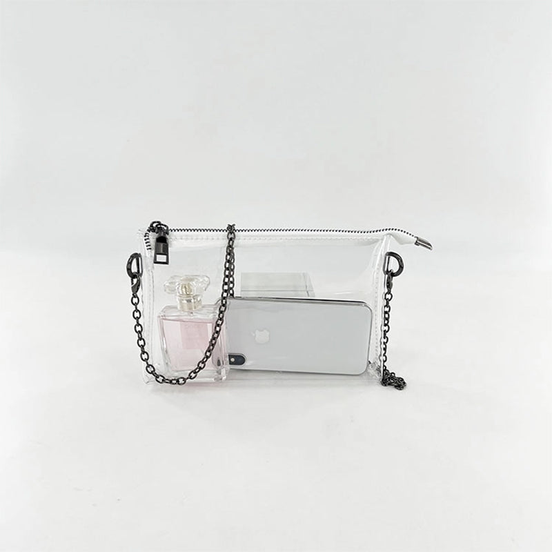 Silver_Zip_Clear_Purse_Transparent_Beach_Bag_with_Removable_Chain_1