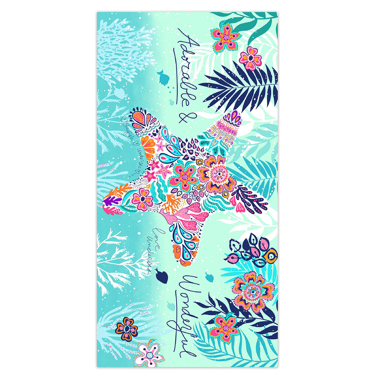 Starfish Quick-dry Bath Towel Printed Beach Towel | PRUSES-3