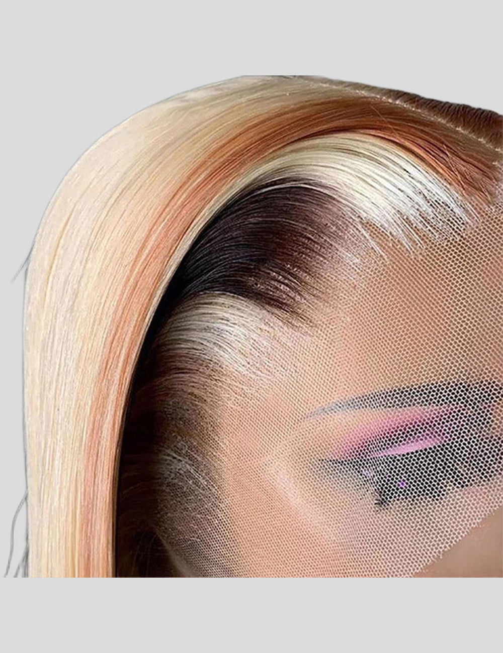 Straight Colored Wigs HD Transparent Highlight Wigs 13x4 Lace Front Wigs-2