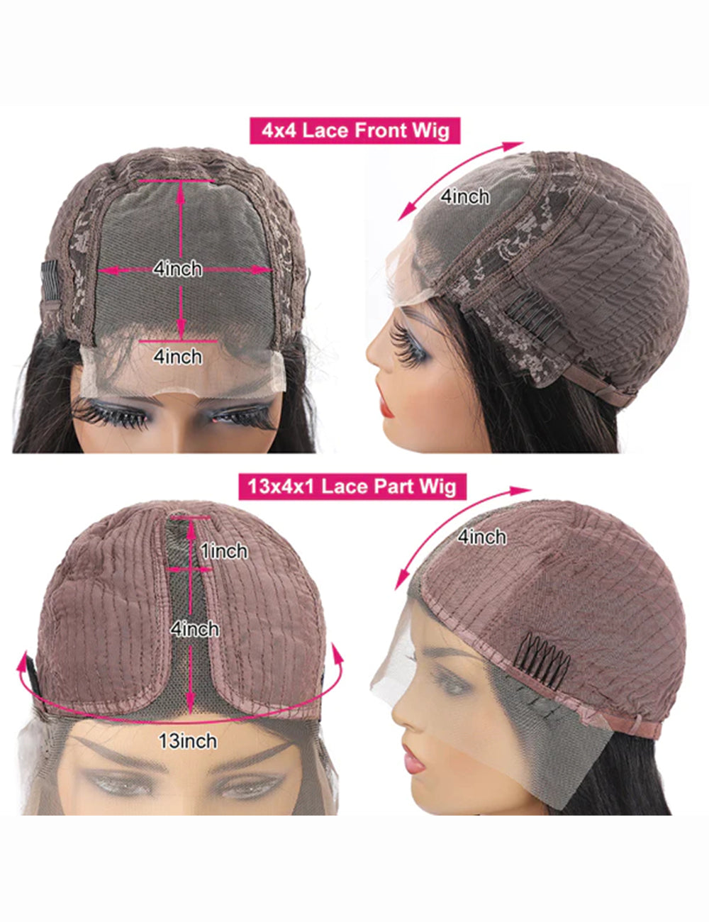 Straight Hair & Body Wave Lace Wigs Affordable Glueless Human Hair Wigs-7