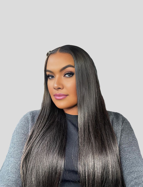 Straight Human Hair Wig 13x6 Lace Frontal Wig Glueless Lace Wig Invisible Knots Pre Cut Wigs-1