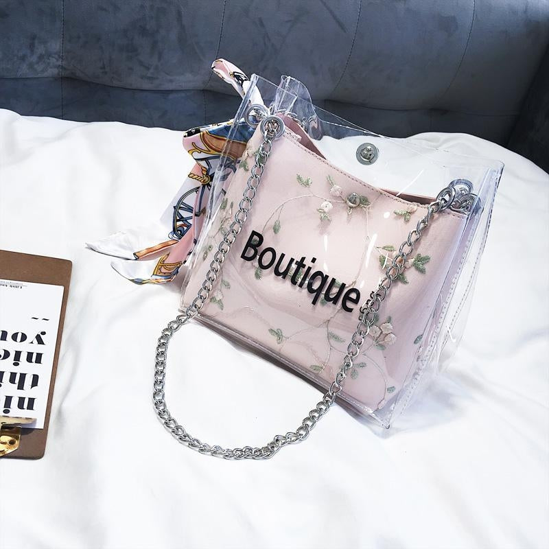 Transparent_Bucket_Bag_Pink_Inner_Pouch_Chain_Cross_1