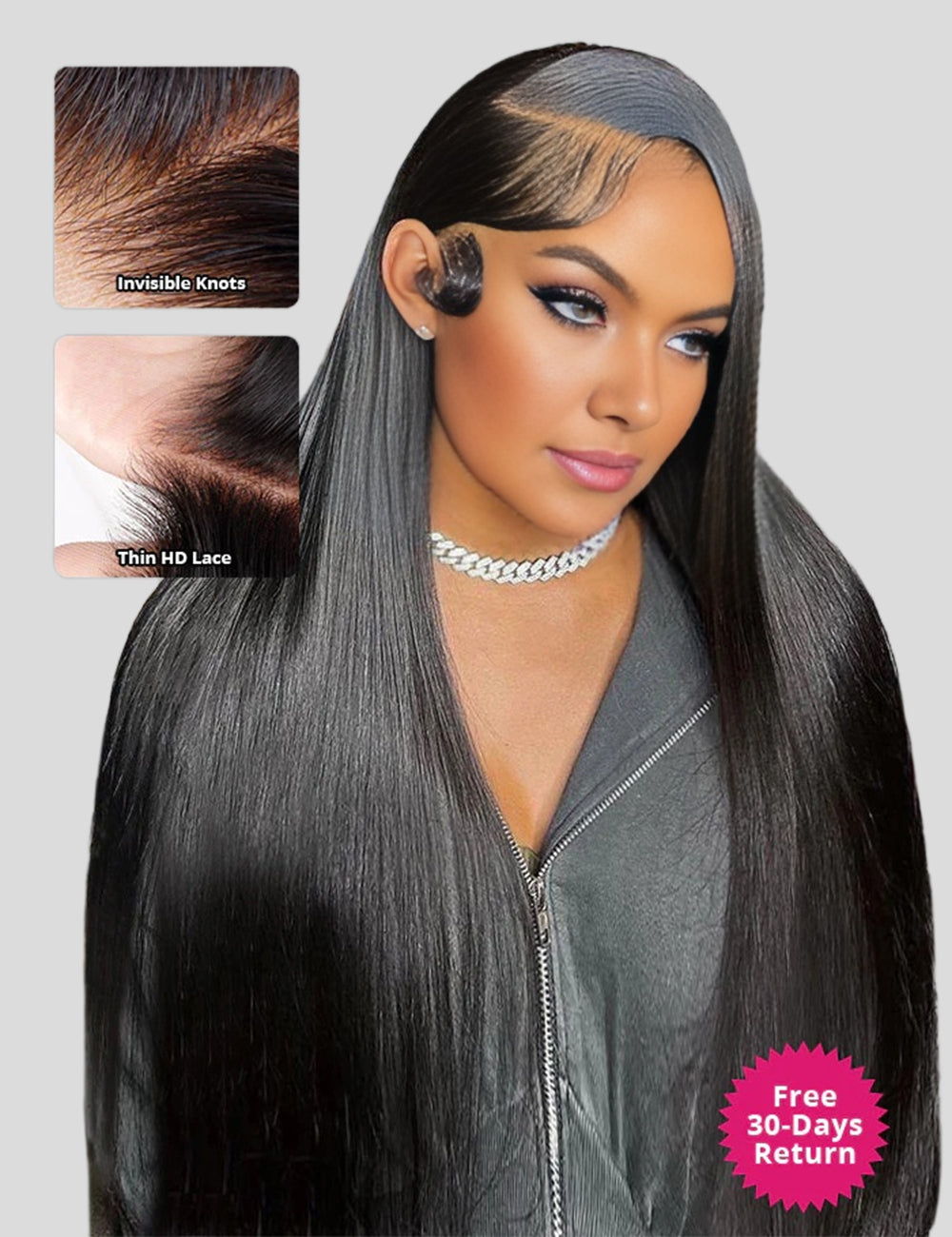 Victoria-30” Double Drawn HD Lace Frontal Wigs