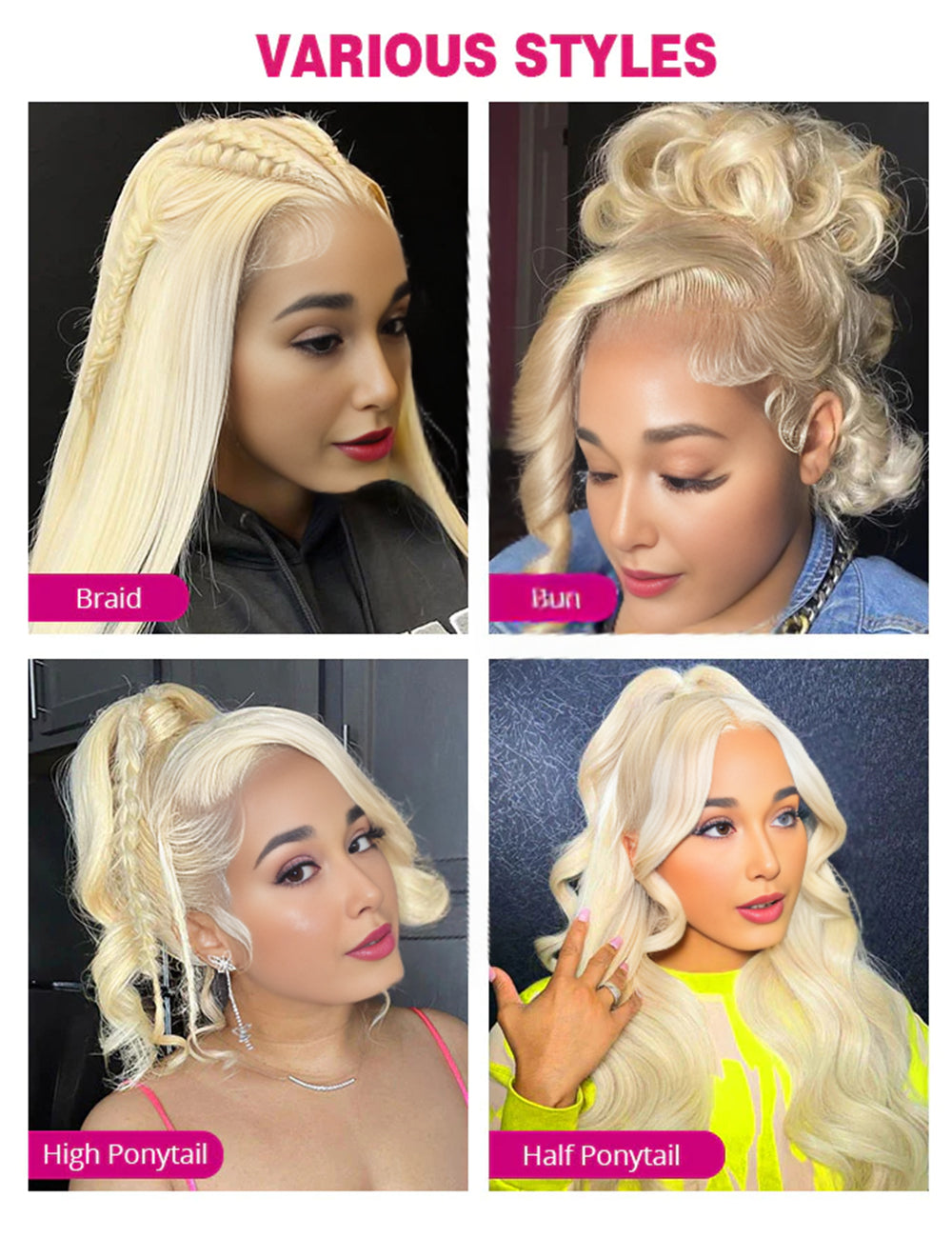 Wave Wig Honey Blonde Full Lace Wigs HD Transparent 360 Full Lace Wigs-8