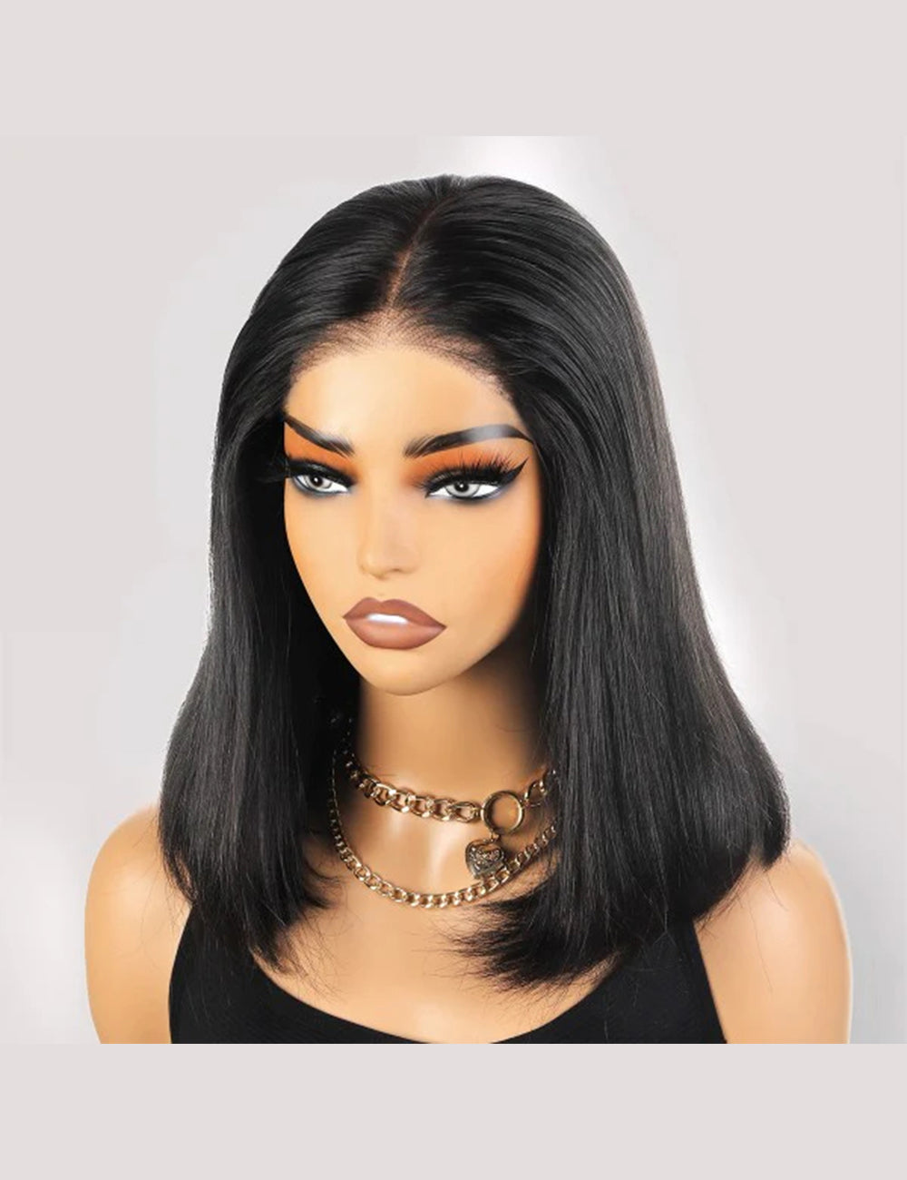 Wear Go Invisible Knots Glueless Wigs Short Straight Bob Wig 5x5 Lace Closure Pre Cut Wigs-8-7