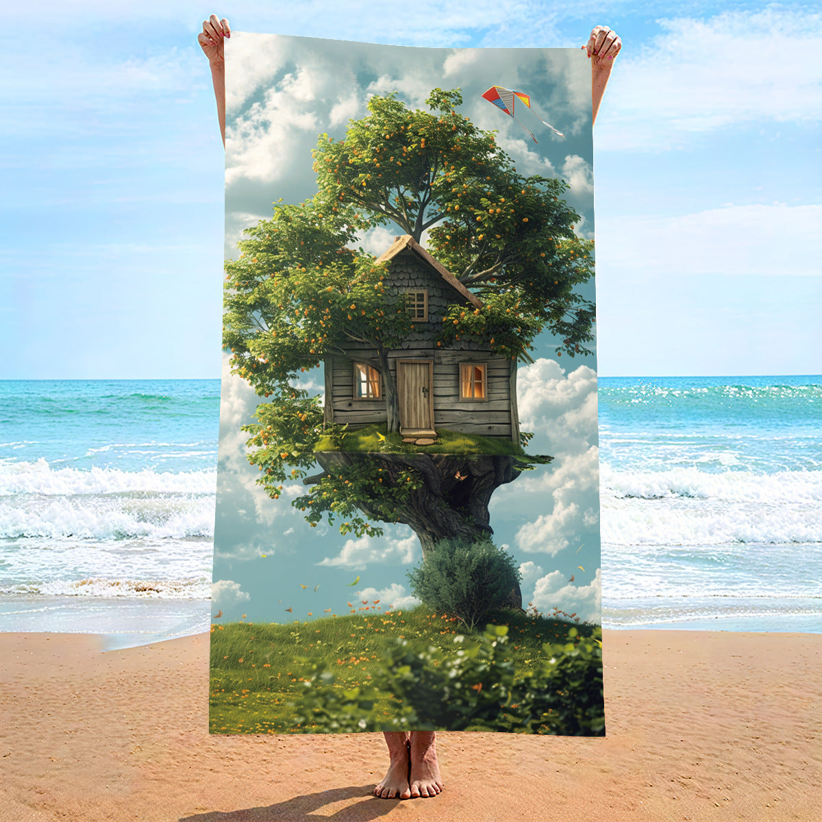 Whimsical_Treehouse_Double-Faced_Fleece_Beach_Towel_PRUSES_2