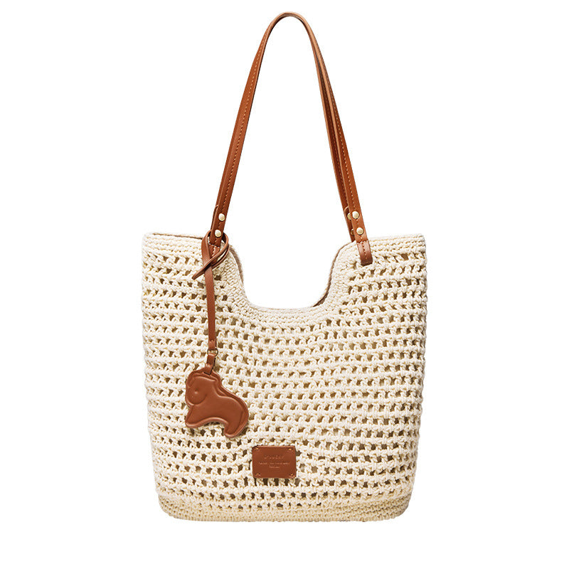 Women Hand-Woven Beach Tote Bag | PRUSES