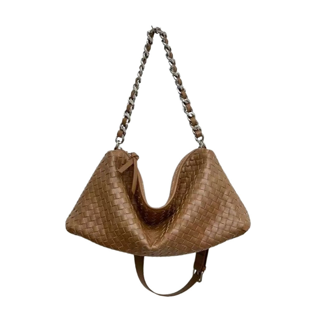 Women_Leather_Woven_Large_Tote_Bags_Zipper_Chain_Bags_PRUSES_8