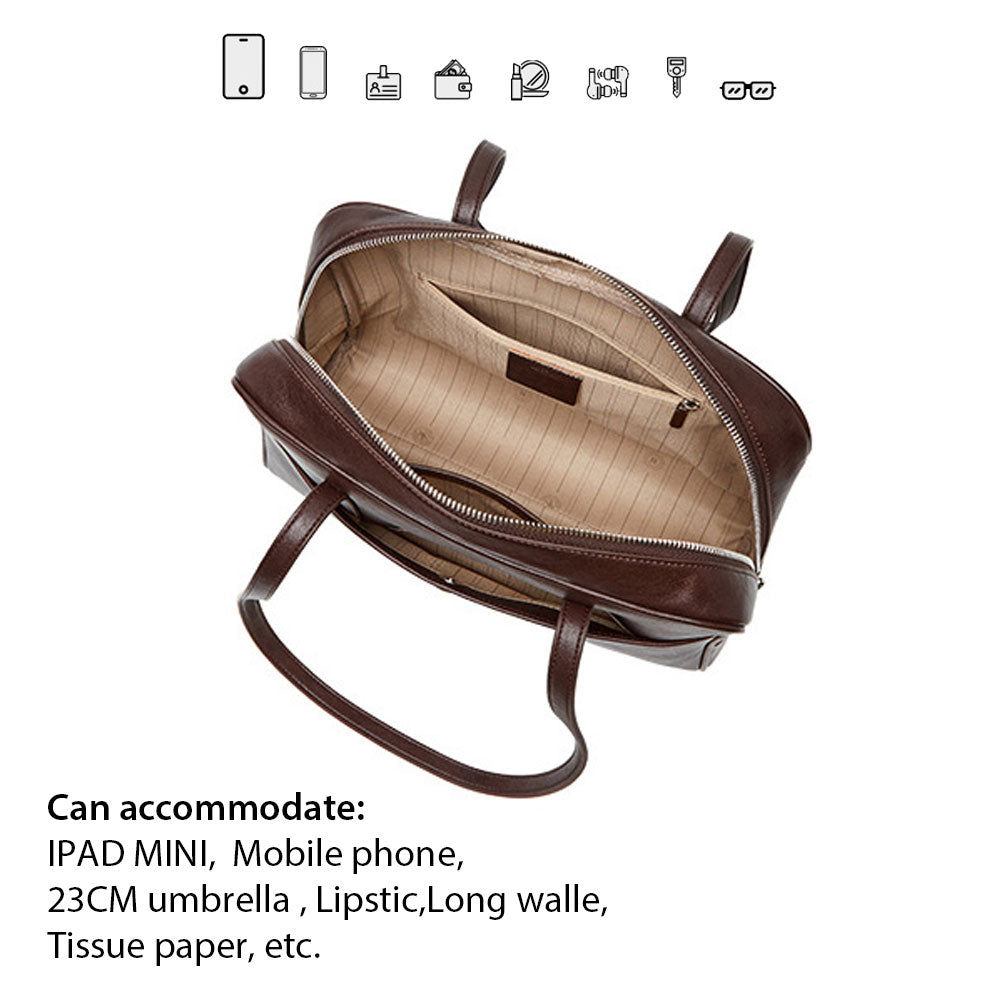 Women Maillard Retro Casual Shoulder Bag | PRUSES-6