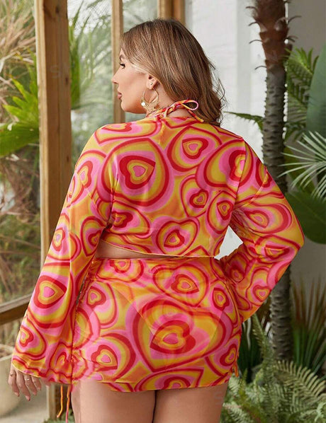 Women_Plus_Size_Allover_Heart_Print_Halter_Bikini_With_Cover_Up_Set_6
