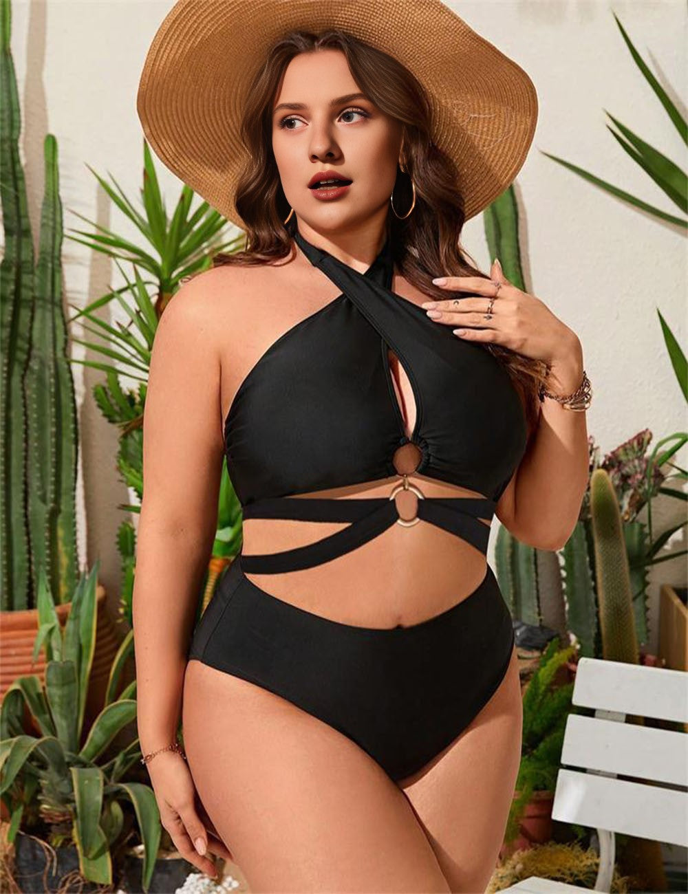 Women_Plus_Size_Backless_Hollow_Lace-Up_Two-Piece_Swimsuit_2
