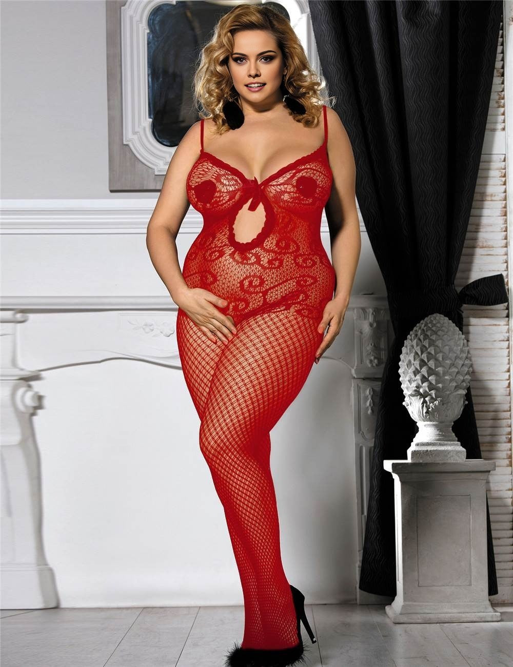 Women_Plus_Size_Black_Mesh_Pothole_and_Fishnet_Bodystocking