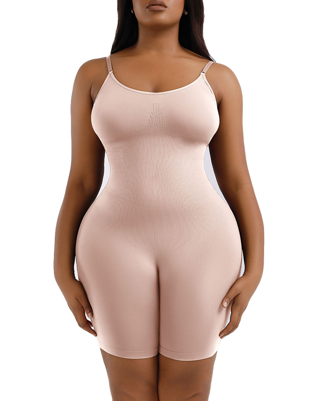 Women_Plus_Size_Bodysuit_Shorts_Sculpting_Seamless_Shapewear_PRUSES_8