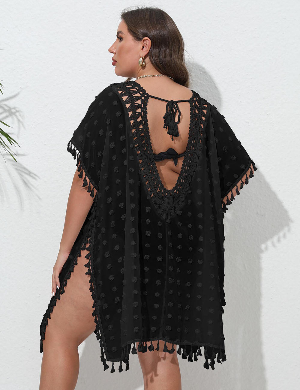 Women_Plus_Size_Crochet_Tassel_Chiffon_Cover_Up_3