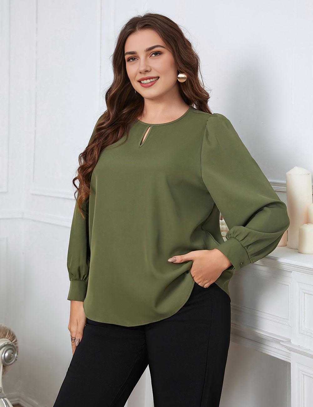 Women_Plus_Size_Early_Spring_Crew_Neck_Long_Sleeve_Shirt_PRUSES_1
