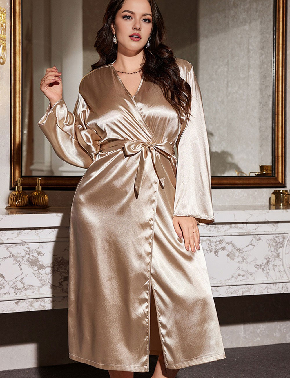 Women_Plus_Size_Elegant_Solid_Color_Satin_Sleepwear_PRUSES_5
