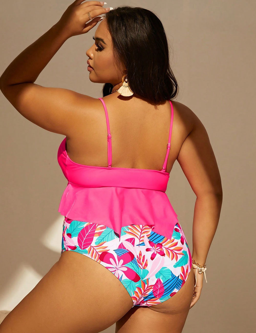 Women_Plus_Size_Hollow_Ruffled_Tankini_3