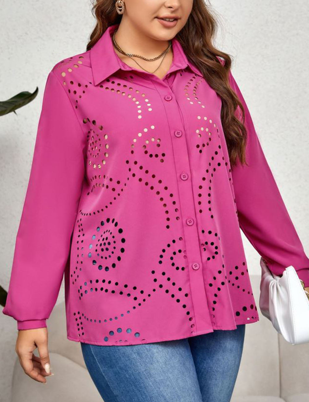 Women_Plus_Size_Long_Sleeve_Cutout_Button_Blouse_PRUSES_2